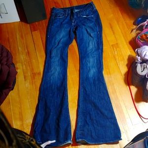 William Rast 25 flare euc blue dark